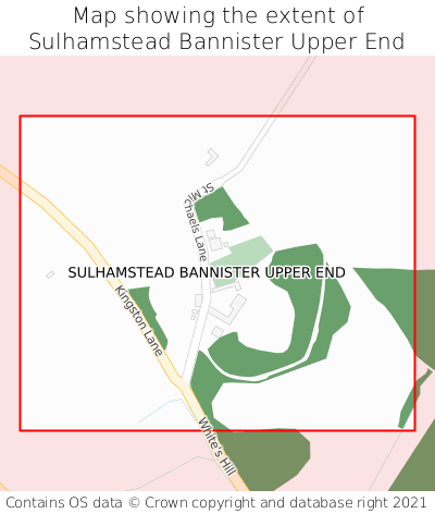 Map showing extent of Sulhamstead Bannister Upper End as bounding box