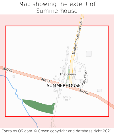 Map showing extent of Summerhouse as bounding box