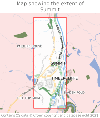 Map showing extent of Summit as bounding box