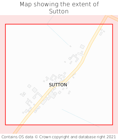 Map showing extent of Sutton as bounding box