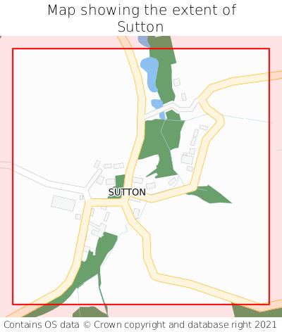 Map showing extent of Sutton as bounding box