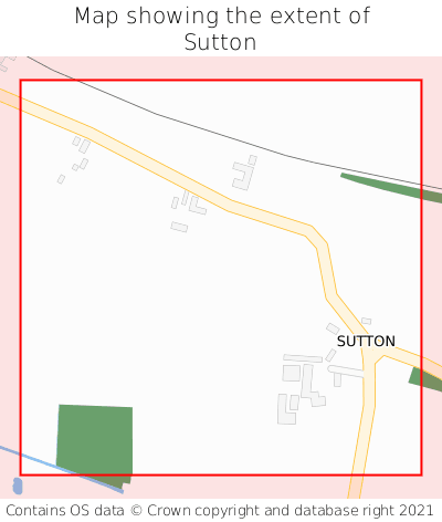 Map showing extent of Sutton as bounding box