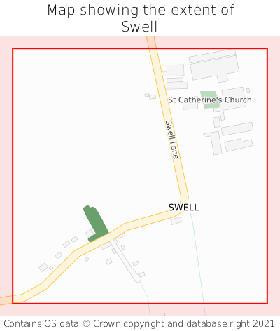 Map showing extent of Swell as bounding box