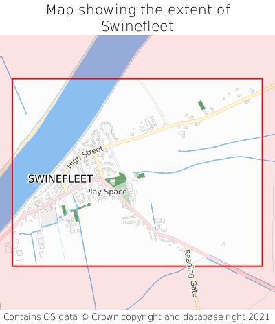 Map showing extent of Swinefleet as bounding box