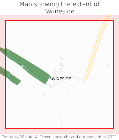 Map showing extent of Swineside as bounding box