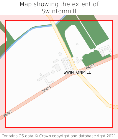 Map showing extent of Swintonmill as bounding box