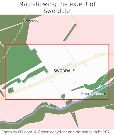Map showing extent of Swordale as bounding box