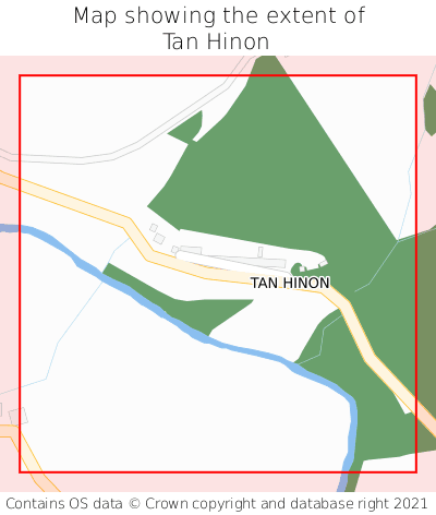 Map showing extent of Tan Hinon as bounding box