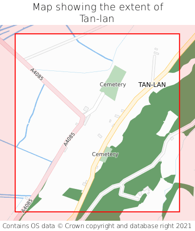 Map showing extent of Tan-lan as bounding box