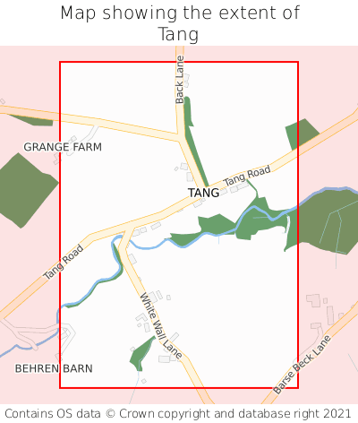 Map showing extent of Tang as bounding box