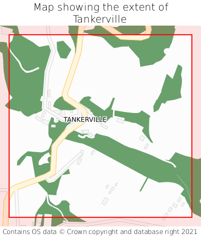 Map showing extent of Tankerville as bounding box