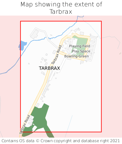 Map showing extent of Tarbrax as bounding box