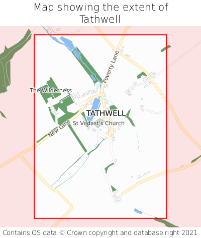 Map showing extent of Tathwell as bounding box