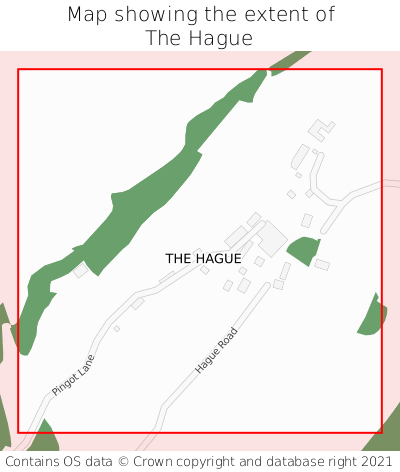 Map showing extent of The Hague as bounding box