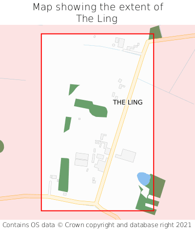 Map showing extent of The Ling as bounding box
