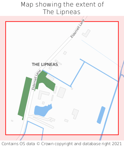 Map showing extent of The Lipneas as bounding box