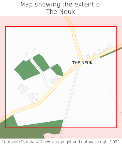 Map showing extent of The Neuk as bounding box