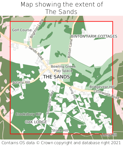Where is The Sands? The Sands on a map