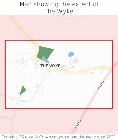 Map showing extent of The Wyke as bounding box