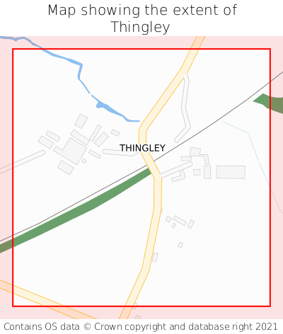 Map showing extent of Thingley as bounding box