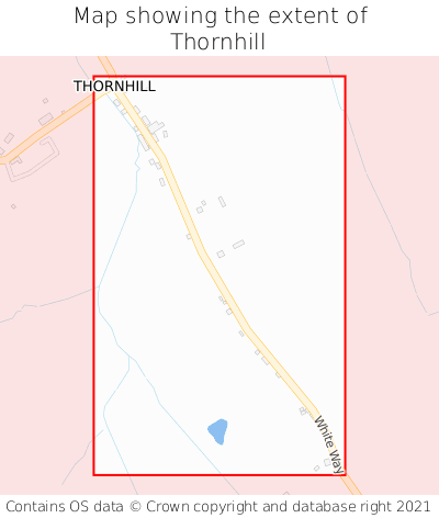 Map showing extent of Thornhill as bounding box