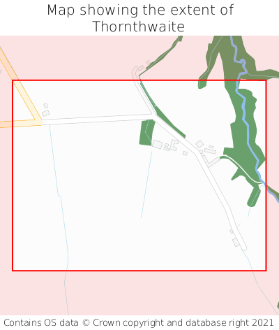 Map showing extent of Thornthwaite as bounding box