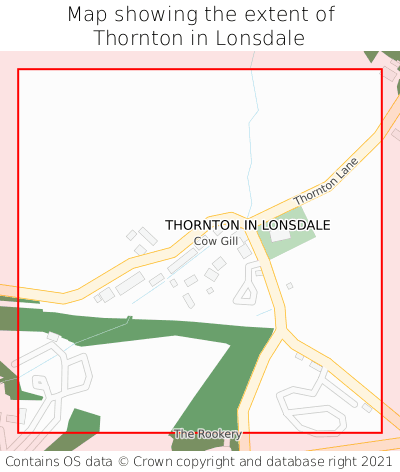 Map showing extent of Thornton in Lonsdale as bounding box