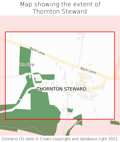 Map showing extent of Thornton Steward as bounding box