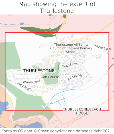 Map showing extent of Thurlestone as bounding box
