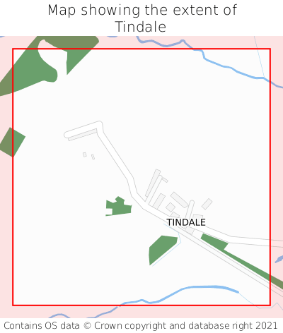Map showing extent of Tindale as bounding box