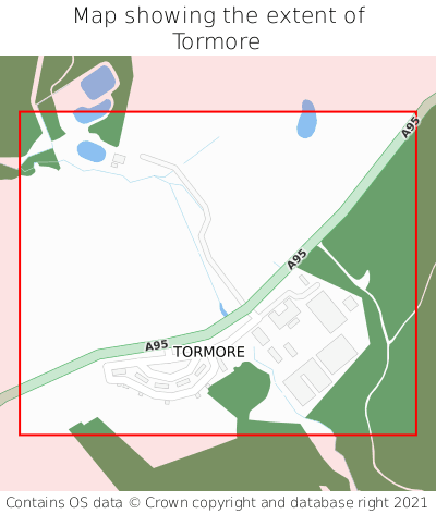 Map showing extent of Tormore as bounding box
