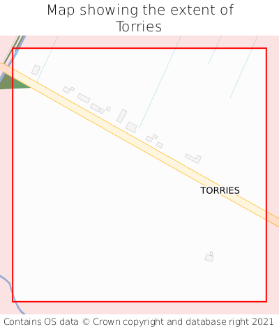 Map showing extent of Torries as bounding box