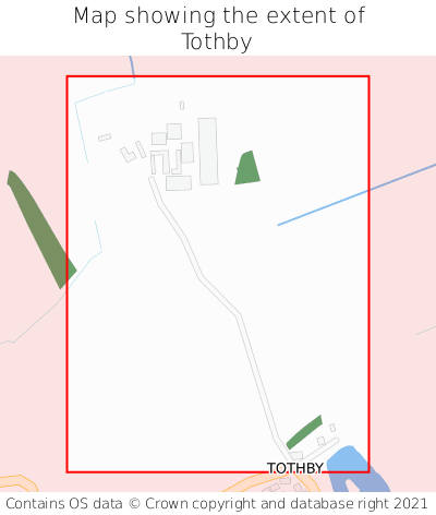 Map showing extent of Tothby as bounding box