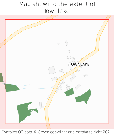 Map showing extent of Townlake as bounding box