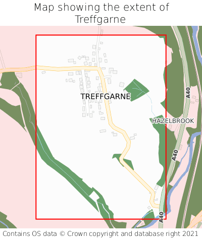 Map showing extent of Treffgarne as bounding box