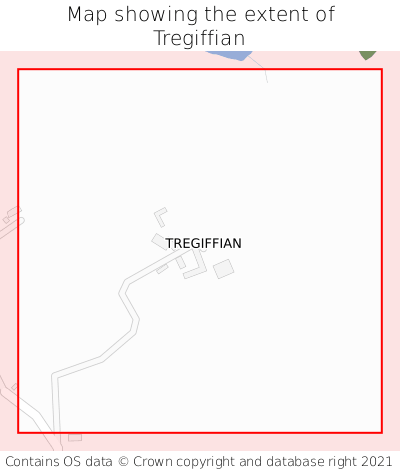 Map showing extent of Tregiffian as bounding box