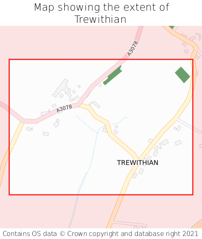 Map showing extent of Trewithian as bounding box