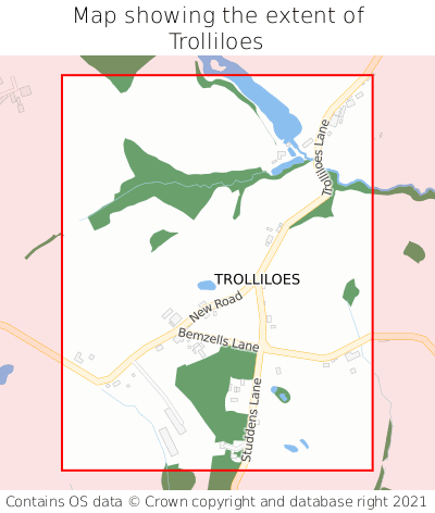 Map showing extent of Trolliloes as bounding box