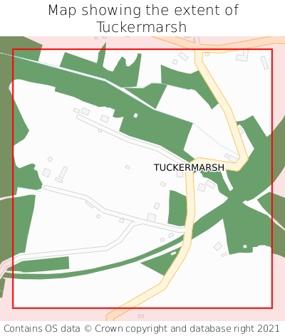 Map showing extent of Tuckermarsh as bounding box