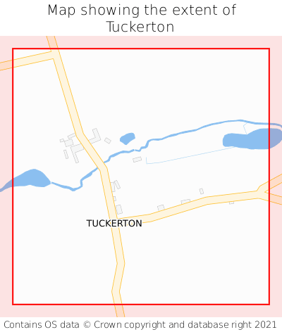 Map showing extent of Tuckerton as bounding box