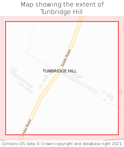 Map showing extent of Tunbridge Hill as bounding box
