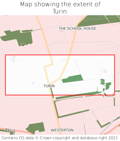 Map showing extent of Turin as bounding box