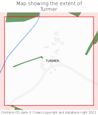Map showing extent of Turmer as bounding box