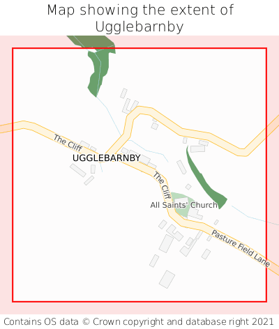 Map showing extent of Ugglebarnby as bounding box