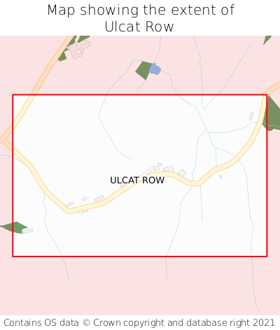 Map showing extent of Ulcat Row as bounding box
