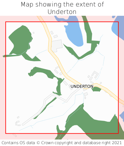 Map showing extent of Underton as bounding box
