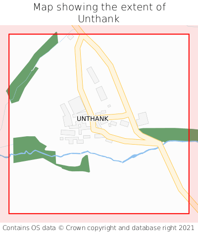 Map showing extent of Unthank as bounding box
