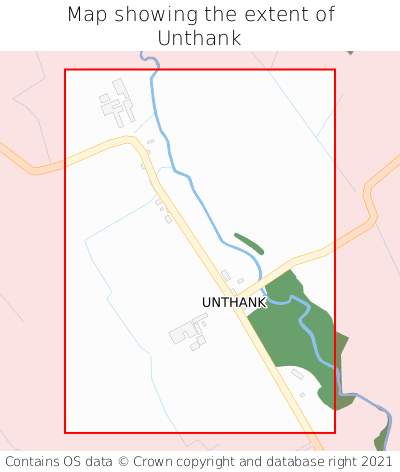 Map showing extent of Unthank as bounding box