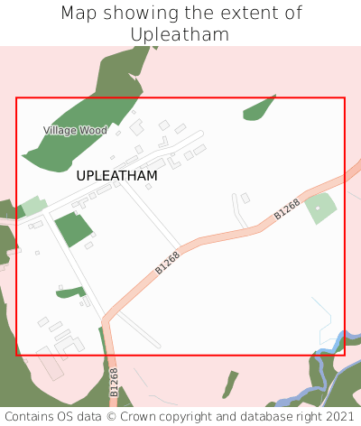 Map showing extent of Upleatham as bounding box
