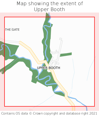 Map showing extent of Upper Booth as bounding box